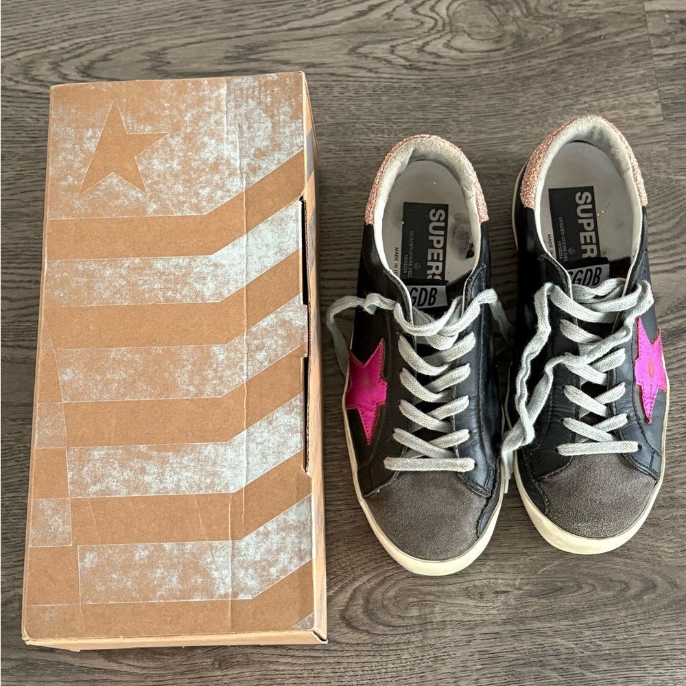 EUC Golden Goose Super Star Women’s Sneakers, Size 37 (7)
